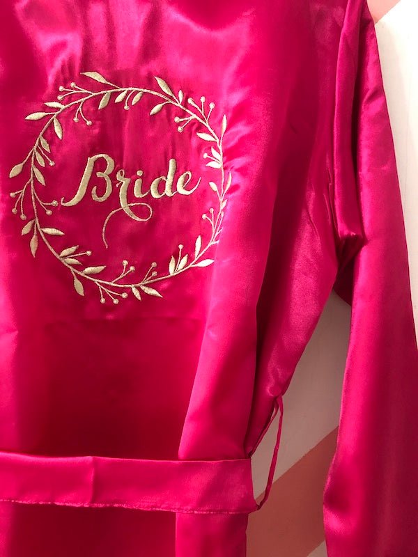 Magenta Bride's Robe | Prepaid Orders Only - Comfy Nights