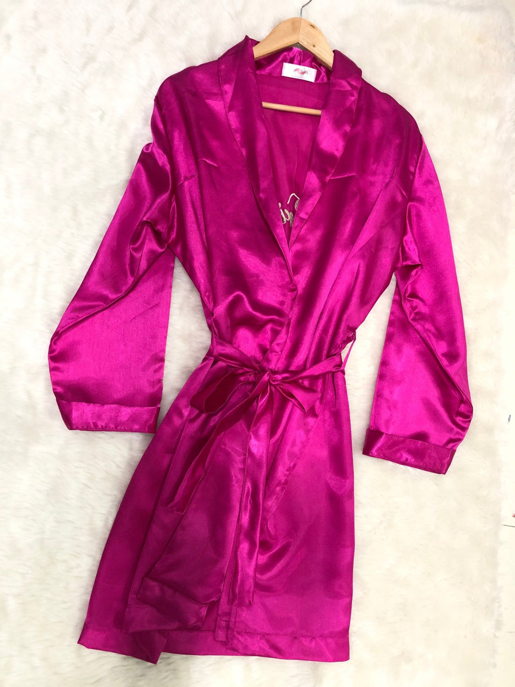 Magenta Personalise Robe | Prepaid Orders Only - Comfy Nights
