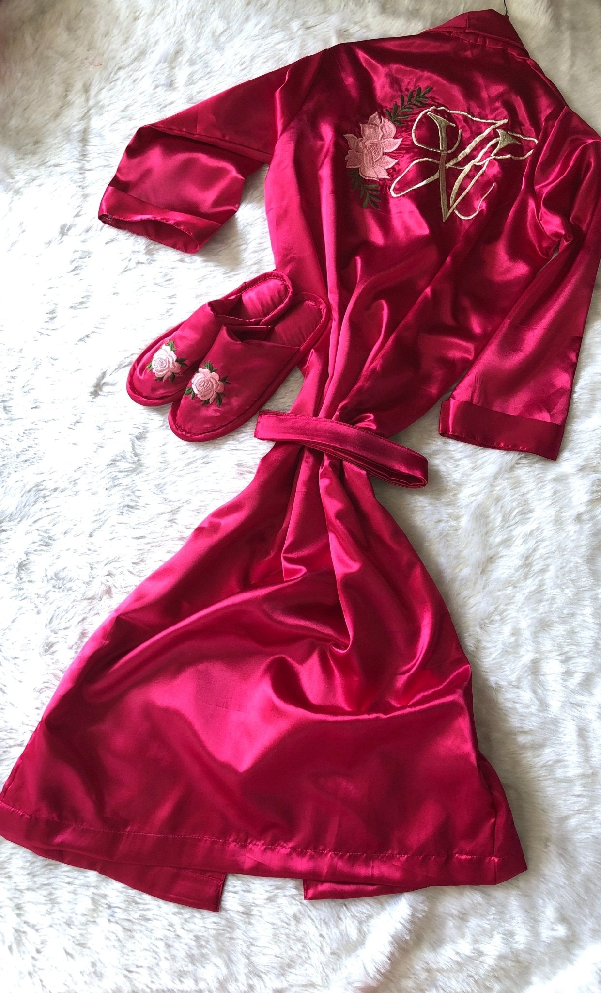 Magenta Personalise Robe + Slippers | Prepaid Orders Only - Comfy Nights