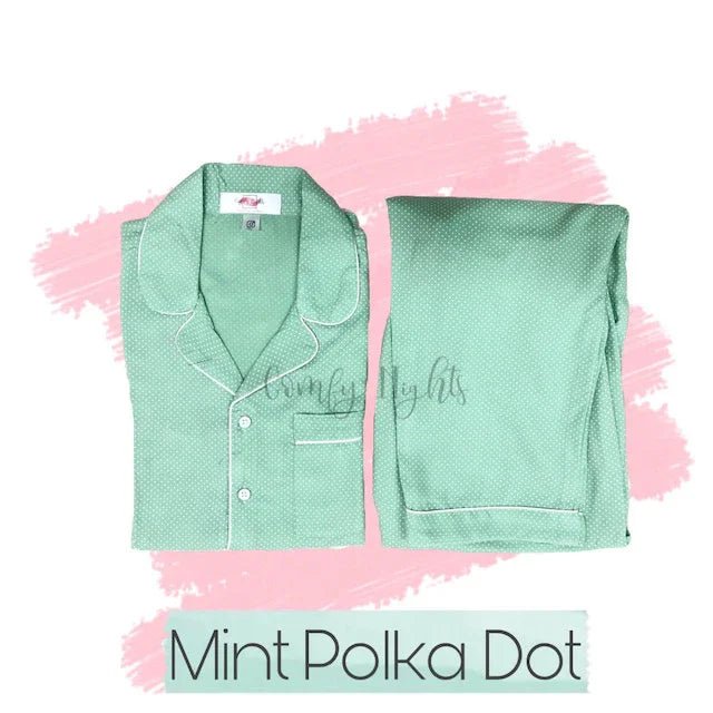 Mint Polka Pj - Comfy Nights