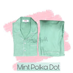 Mint Polka Pj - Comfy Nights