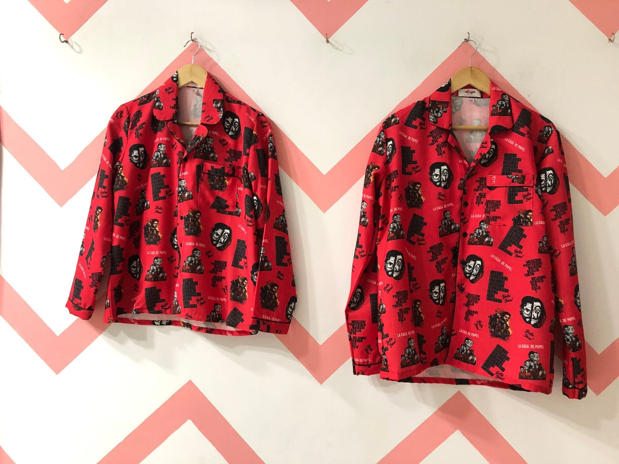 Money Heist Couple Pj Set - Comfy Nights