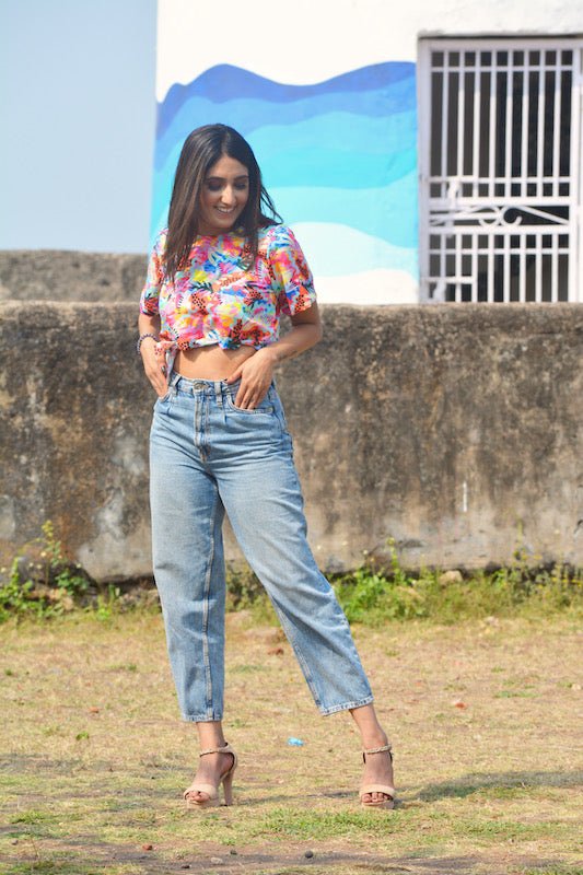 Multi Leaves Crop - Comfy Nights