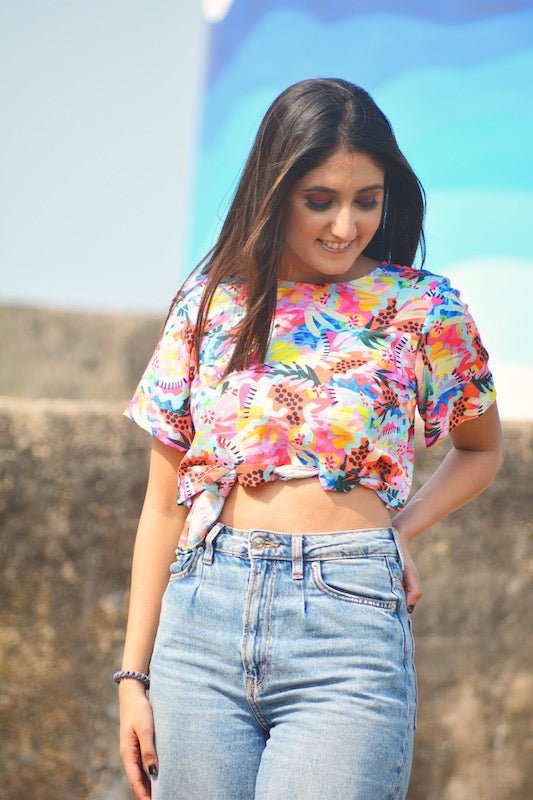 Multi Leaves Crop - Comfy Nights