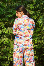 Multi Leaves Pj Set - Comfy Nights