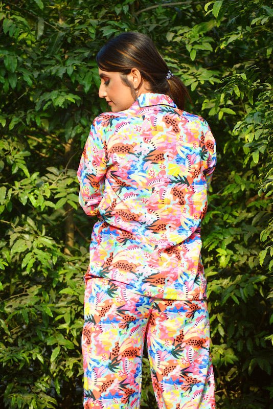 Multi Leaves Pj Set - Comfy Nights