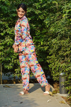Multi Leaves Pj Set - Comfy Nights
