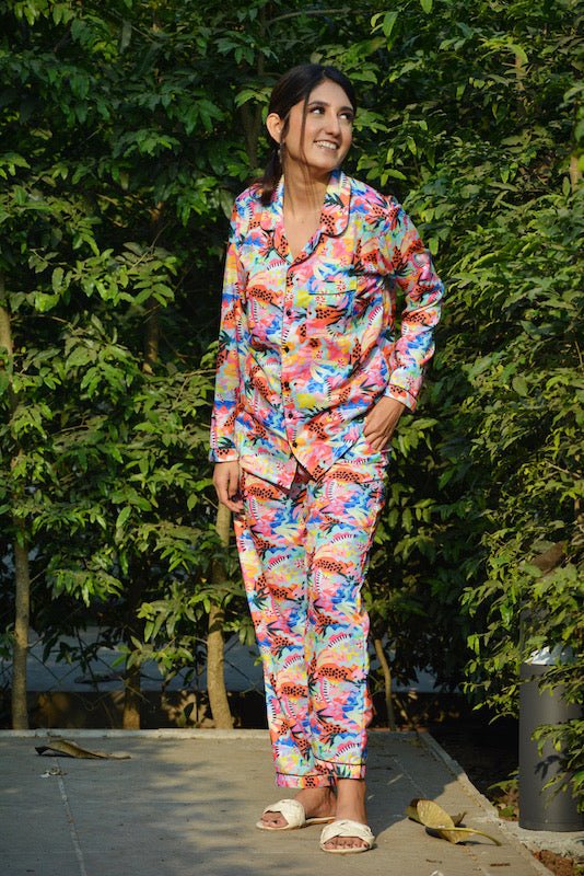 Multi Leaves Pj Set - Comfy Nights