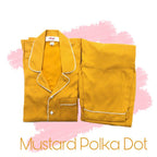 Mustard Polka Dots Pj Set - Comfy Nights