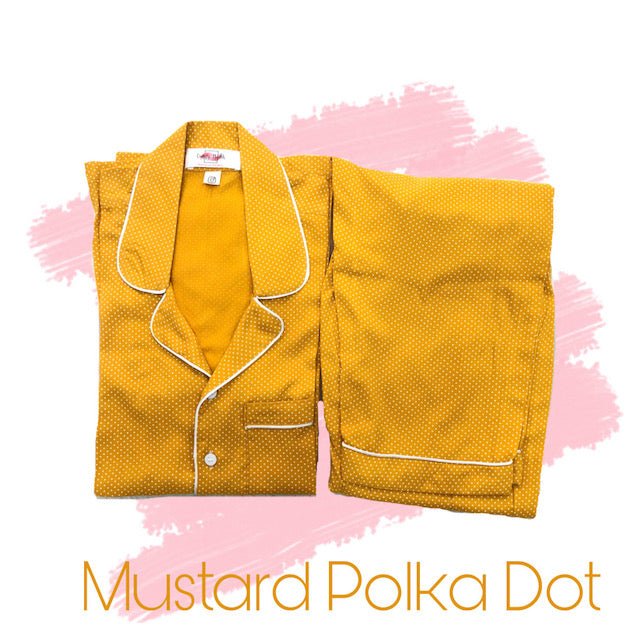 Mustard Polka Dots Pj Set - Comfy Nights