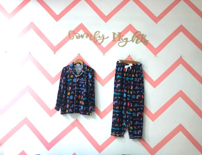 Neon Lights Pj Set - Comfy Nights