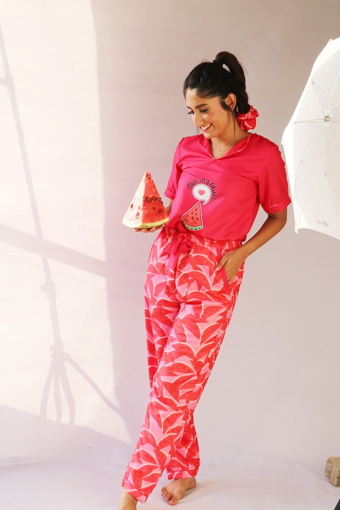 One in a Melon Tee + Pj Set - Comfy Nights