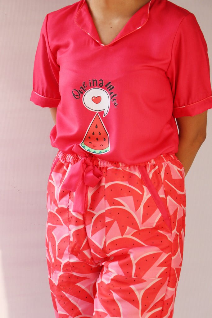 One in a Melon Tee + Pj Set - Comfy Nights