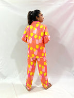 Orange Cocktail PJ Set - Comfy Nights