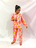 Orange Cocktail PJ Set - Comfy Nights