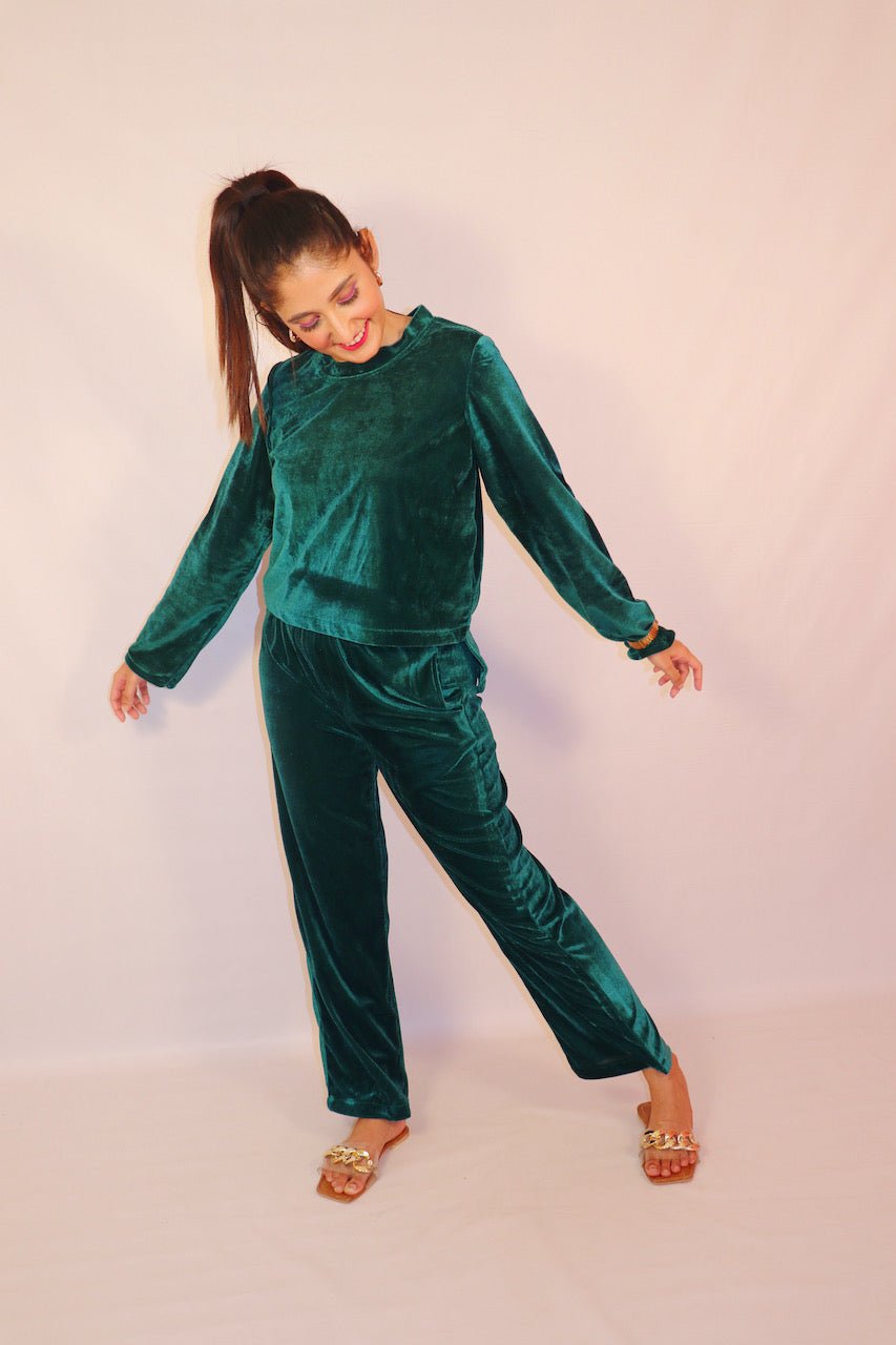 Paraiso Tee + Wide Leg Pant Set - Comfy Nights