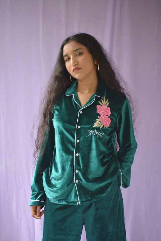 Paraiso Velvet PJ Set | Prepaid Orders Only - Comfy Nights