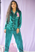 Paraiso Velvet PJ Set | Prepaid Orders Only - Comfy Nights