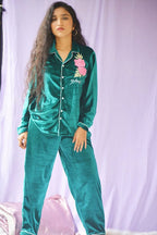 Paraiso Velvet PJ Set | Prepaid Orders Only - Comfy Nights