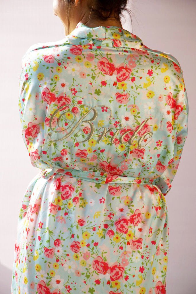 Pastel Green Bride's Robe | Prepaid Orders Only - Comfy Nights