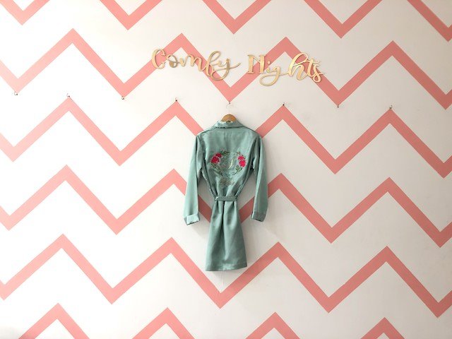 Pastel Green Personalise Robe | Prepaid Orders Only - Comfy Nights