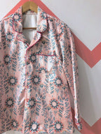 Peach Floral Pj Set - Comfy Nights