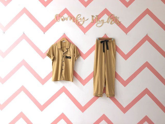 Peanut Polka Dots Pj Set (NO LACE ON POCKET) - Comfy Nights