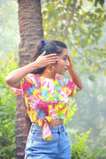 Pink Abstract Crop - Comfy Nights