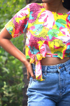 Pink Abstract Crop - Comfy Nights