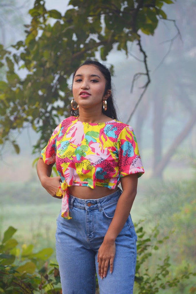 Pink Abstract Crop - Comfy Nights
