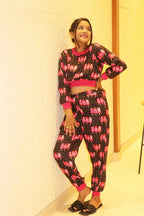 Pink Candy SweatShirt + Jogger - Comfy Nights