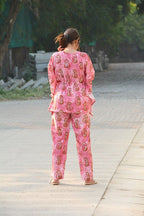 Pink Cheetah Kaftan Set - Comfy Nights
