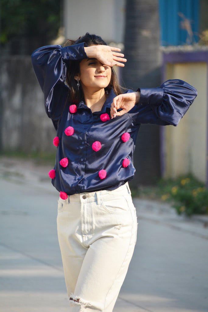 Pom Pom Shirt - Comfy Nights