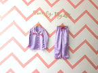 Purple Personalise Satin Pj Set | Prepaid Orders Only - Comfy Nights