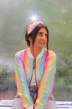 Rainbow Bomber Jacket - Comfy Nights