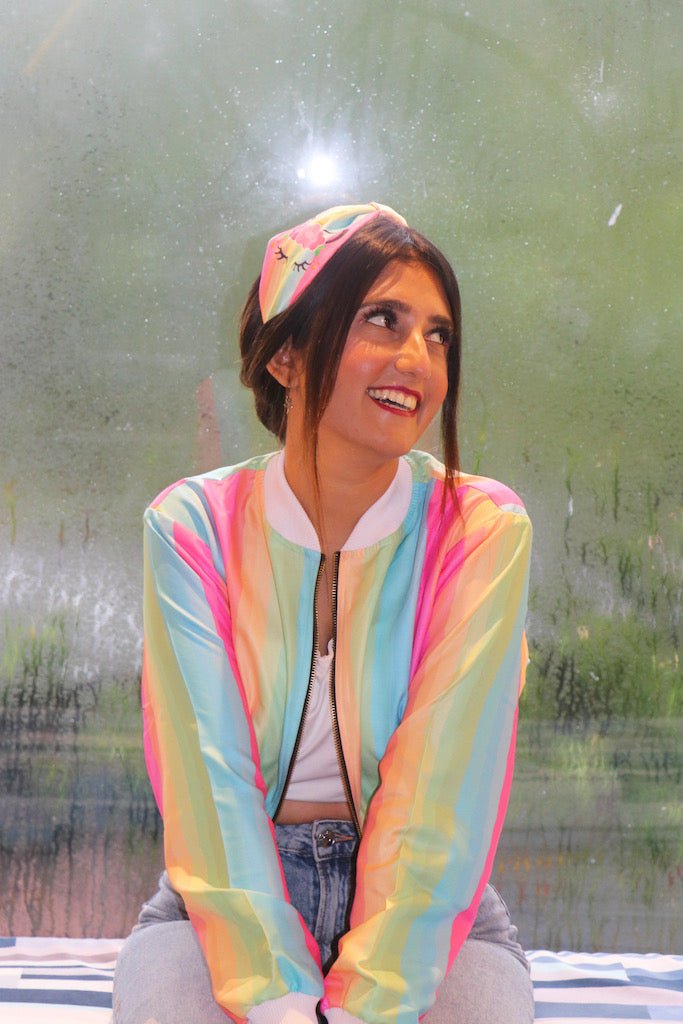 Rainbow Bomber Jacket - Comfy Nights