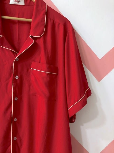 Red Cotton Pj Set (Women) - Comfy Nights