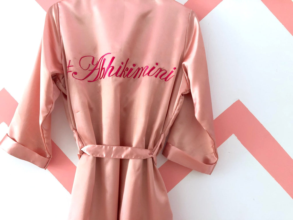 Rose Gold Personalise Robe | Prepaid Orders Only - Comfy Nights