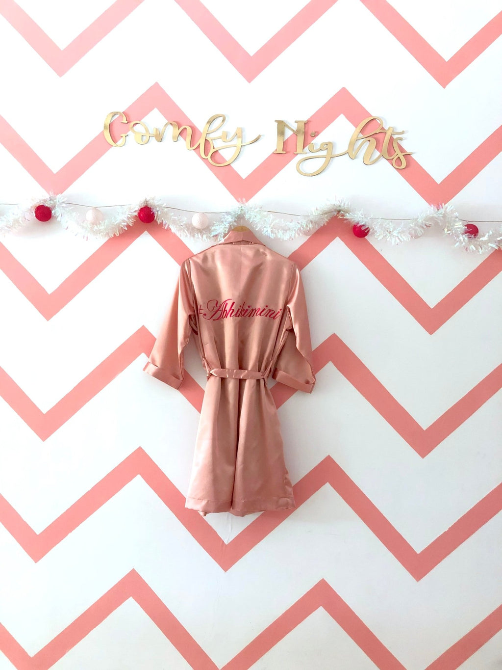 Rose Gold Personalise Robe | Prepaid Orders Only - Comfy Nights