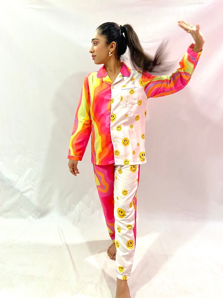 Summer Smiley PJ Set - Comfy Nights
