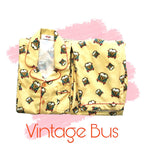 Vintage Bus Pj Set (Women) - Comfy Nights