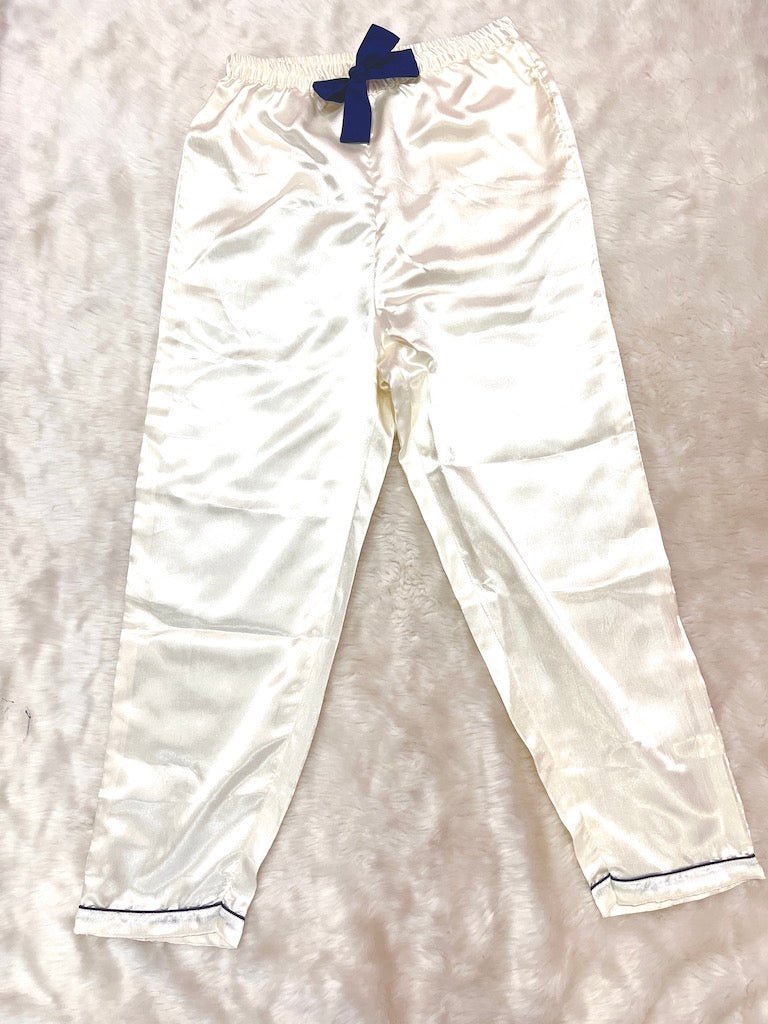 White Satin Pyjama - Comfy Nights