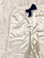 White Satin Pyjama - Comfy Nights