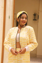 Yellow Ellipse Bomber Jacket - Comfy Nights