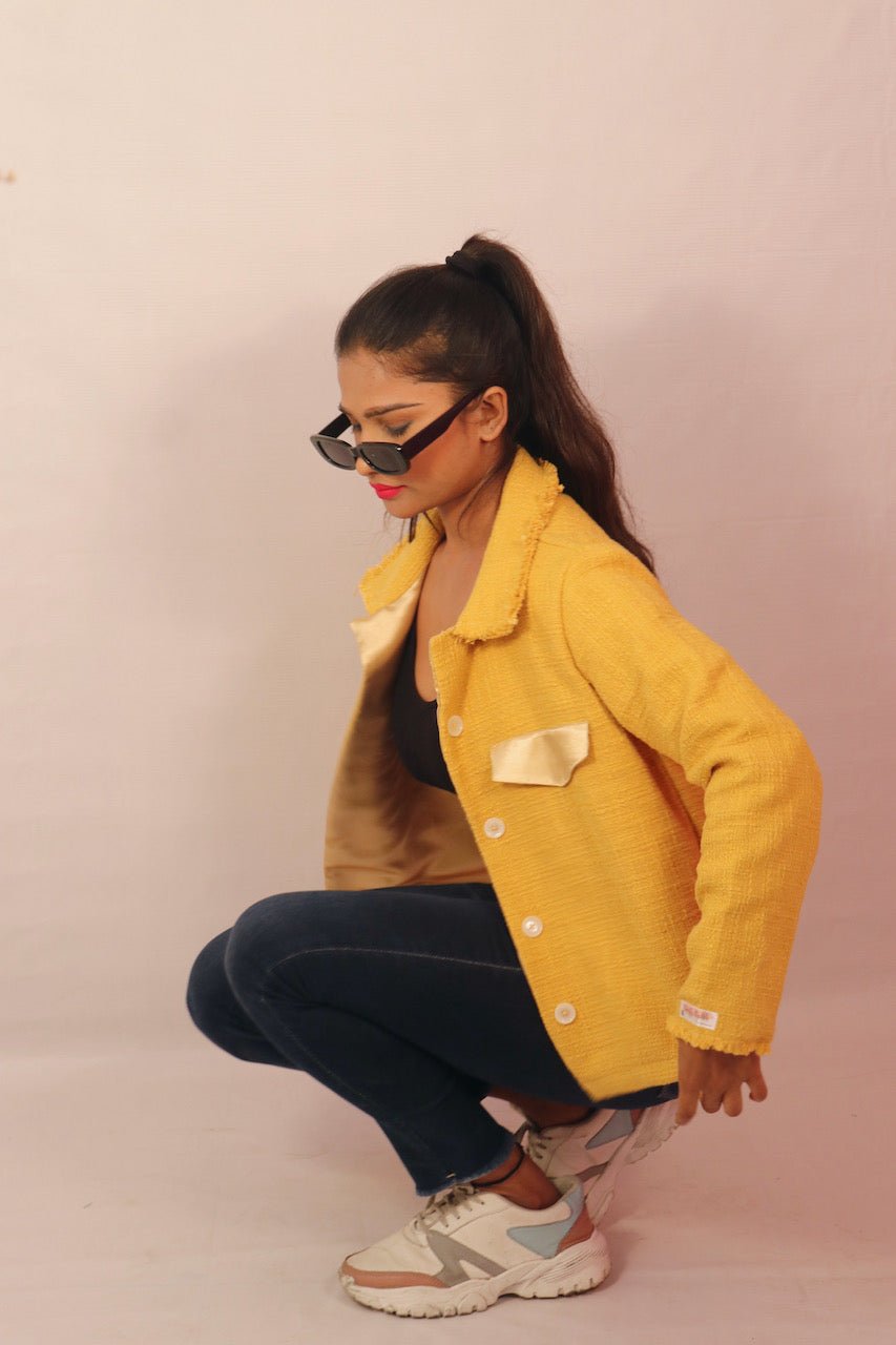 Yellow Jacquard Jacket (Limited Edition) - Comfy Nights
