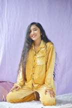 Yellow Velvet PJ Set - Comfy Nights